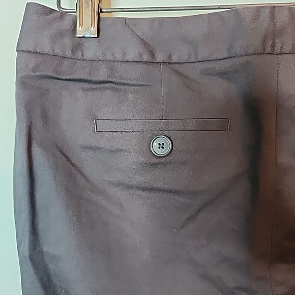 Body By Victoria Womens Dress Pants Flared The Kate Fit Gray Pockets VS Size 4 - Picture 10 of 14